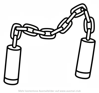 Nunchuck Ausmalbild