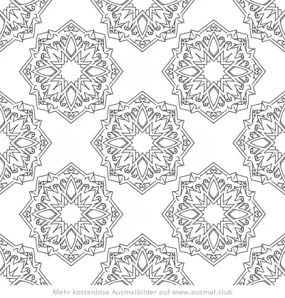 Islamisches Muster Ausmalbild