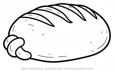 Brotlaib Ausmalbild