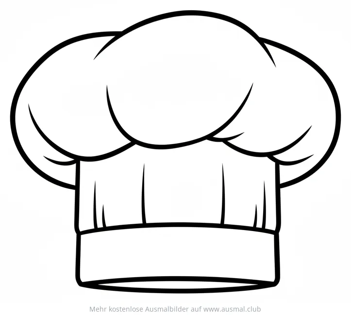 Kochmütze Ausmalbild