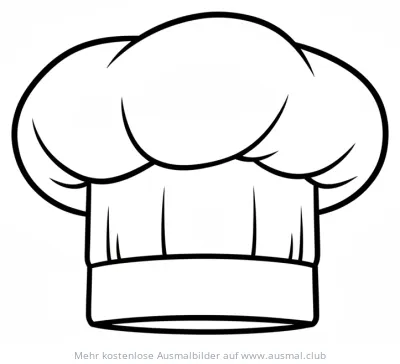 Kochmütze Ausmalbild