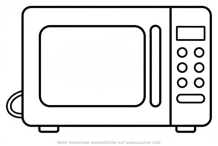 Mikrowelle Ausmalbild