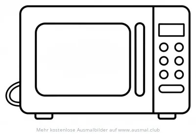 Mikrowelle Ausmalbild