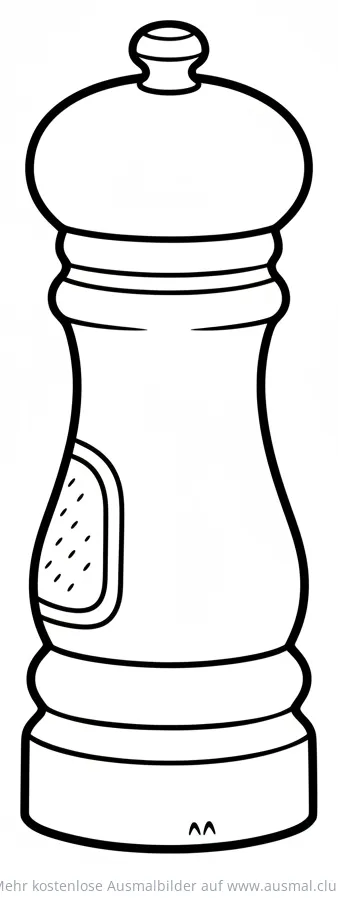 Pfeffermühle Ausmalbild