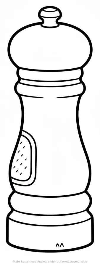 Pfeffermühle Ausmalbild