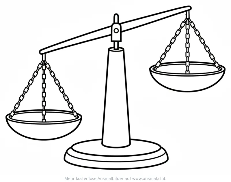 Küchenwaage Ausmalbild