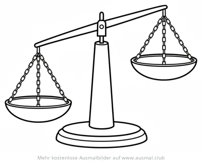 Küchenwaage Ausmalbild