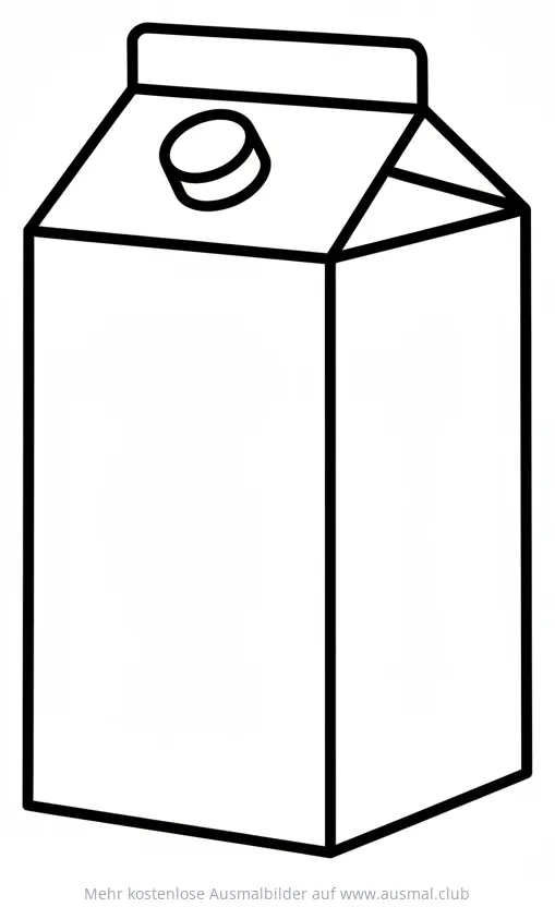 Milchpackung Ausmalbild