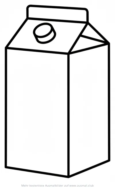Milchpackung Ausmalbild