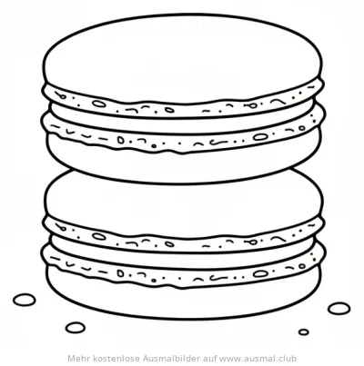 Macaron Ausmalbild