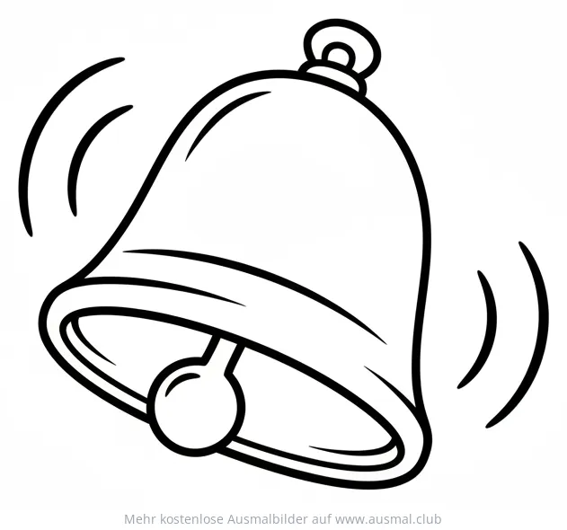 Schulglocke Ausmalbild