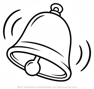 Schulglocke Ausmalbild
