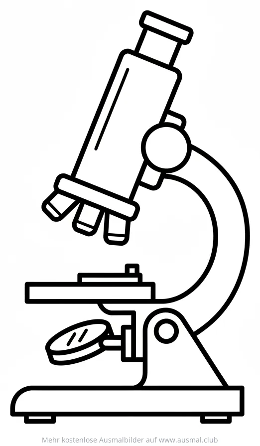 Mikroskop Ausmalbild