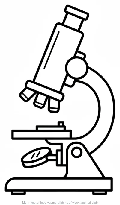 Mikroskop Ausmalbild