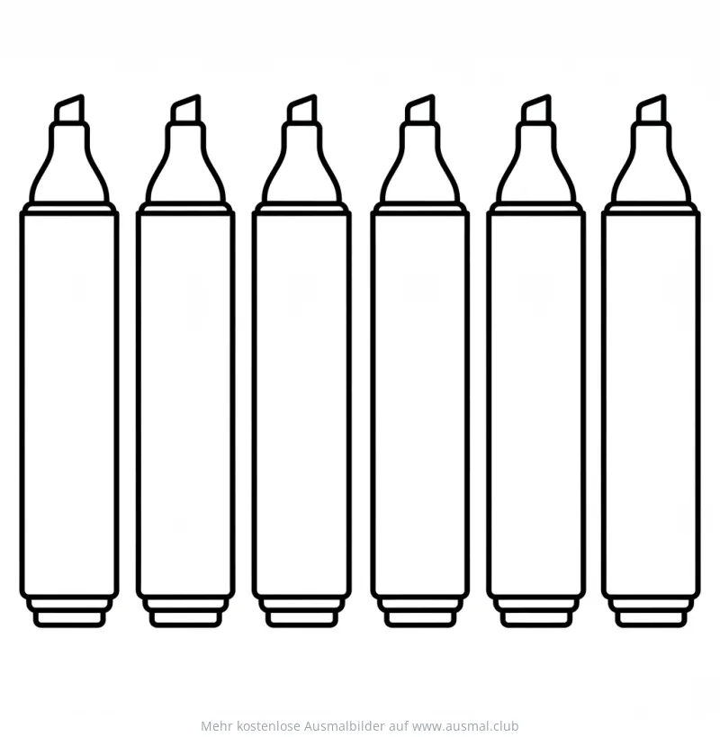 Filzstifte Ausmalbild