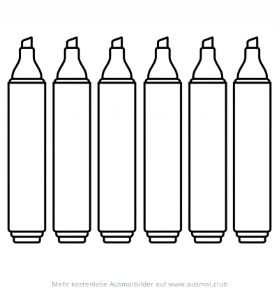 Filzstifte Ausmalbild