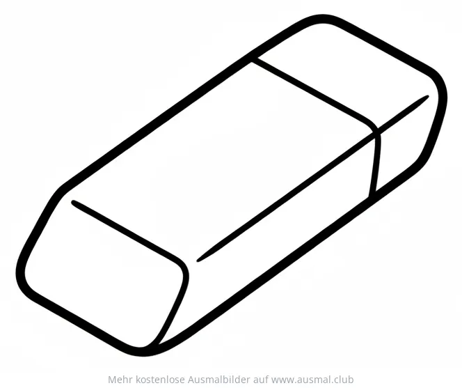 Radiergummi Ausmalbild