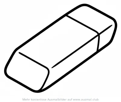 Radiergummi Ausmalbild