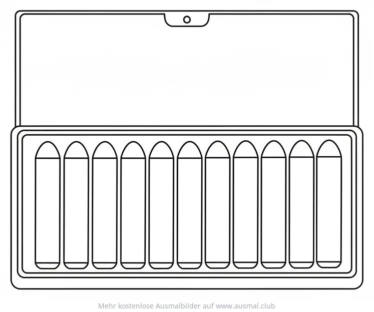 Pastellkreide Box Ausmalbild