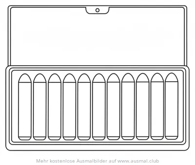 Pastellkreide Box Ausmalbild