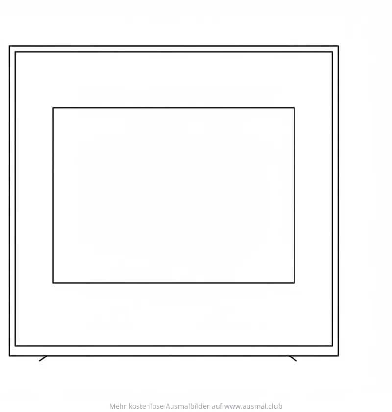 Leere Leinwand Ausmalbild