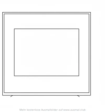 Leere Leinwand Ausmalbild