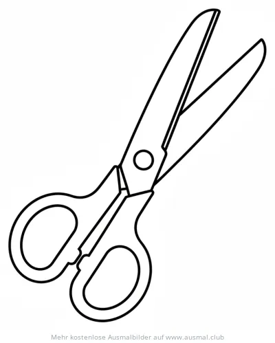 Schere Ausmalbild