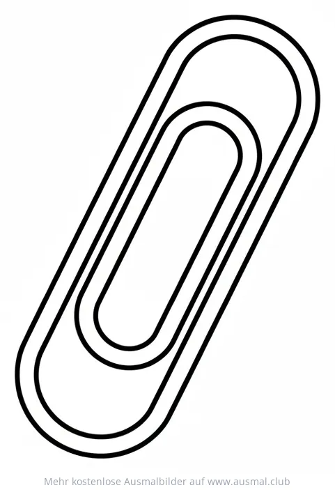 Büroklammer Ausmalbild