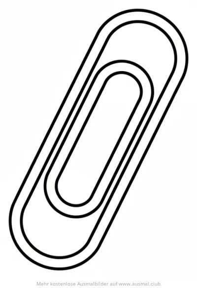 Büroklammer Ausmalbild