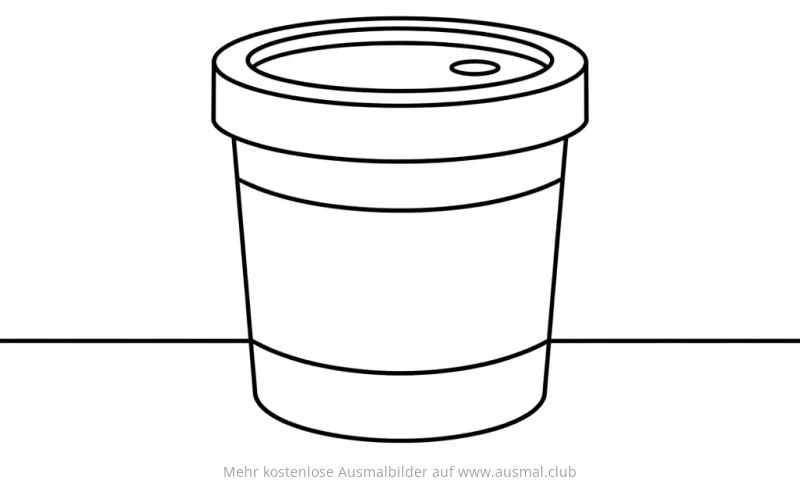 Knetbecher Ausmalbild