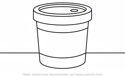 Knetbecher Ausmalbild