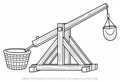 Trebuchet Ausmalbild