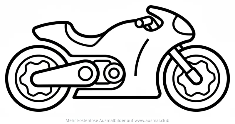 Futuristisches Motorrad Ausmalbild
