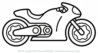 Futuristisches Motorrad Ausmalbild