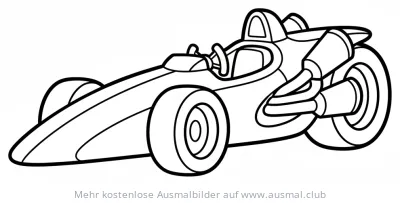 Rennwagen Ausmalbild
