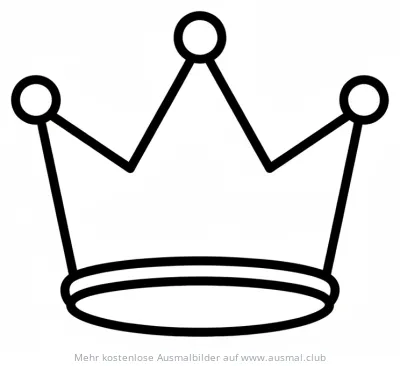 Krone Ausmalbild zum Muttertag