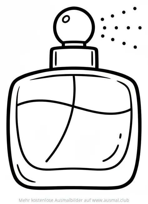 Parfümflakon Ausmalbild
