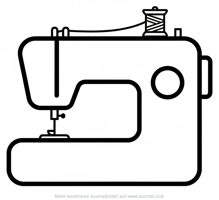 Nähmaschine Ausmalbild