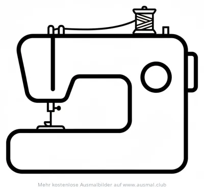 Nähmaschine Ausmalbild