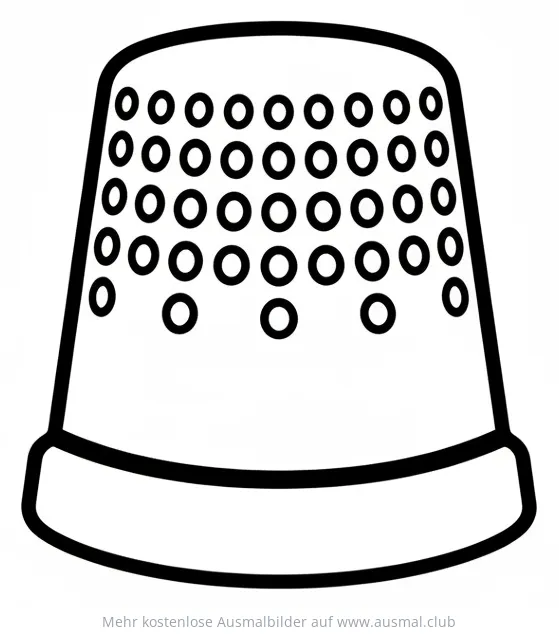 Fingerhut Ausmalbild