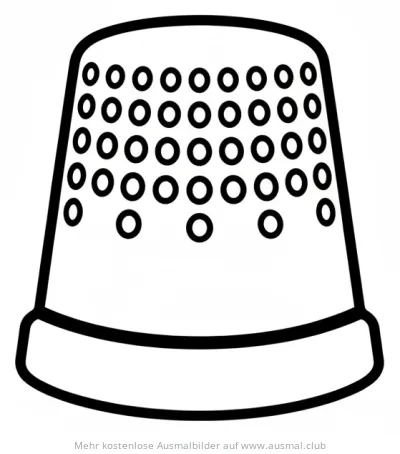 Fingerhut Ausmalbild