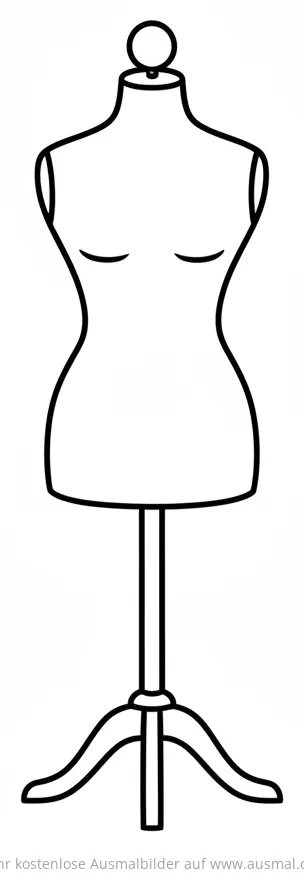 Schneiderpuppe Ausmalbild