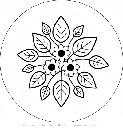 Nähmaschine mit Blumenstickerei Ausmalbild