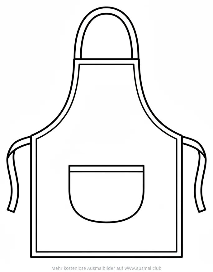 Schürze Ausmalbild