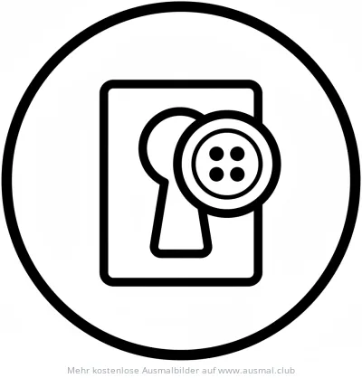 Nähmaschine Ausmalbild Knopfloch