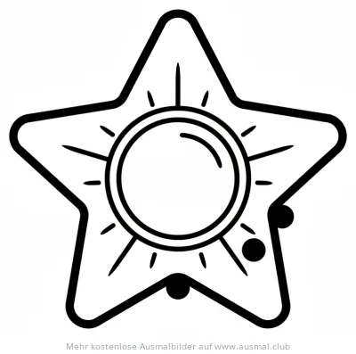 Nikolaus Stern Ausmalbild mit Kreis und Kugeln