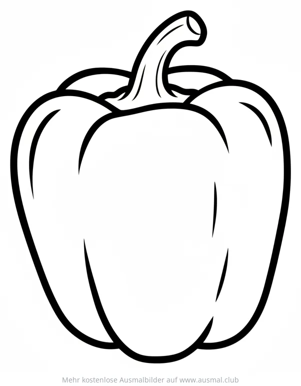 Paprika Ausmalbild