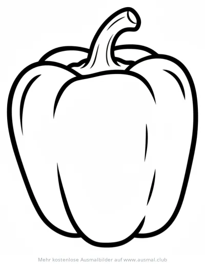 Paprika Ausmalbild
