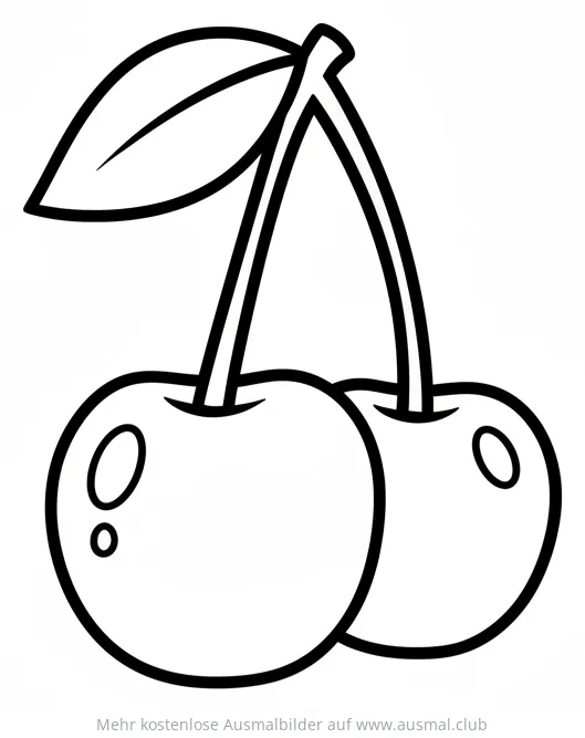 Kirsche Ausmalbild