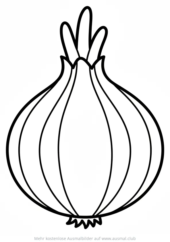 Zwiebel Ausmalbild